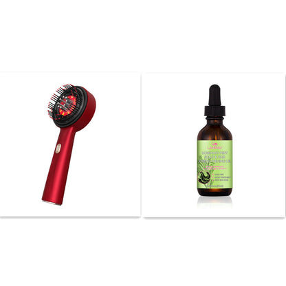Electric Massage Comb Home Scalp Drain Comb Red Light Anti-slip Hair Care Multi-functional Massage Comb